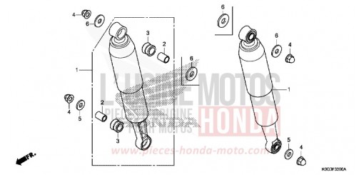COUSSIN ARRIERE C125AK de 2019